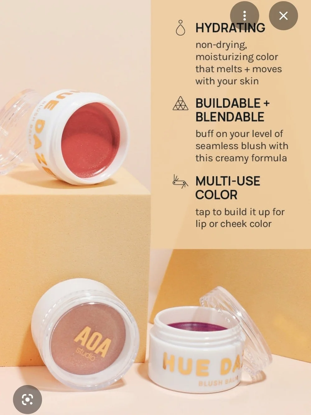 Elf Putty Blush & Bronzer& AOA Studio Blush Balms BNIB
